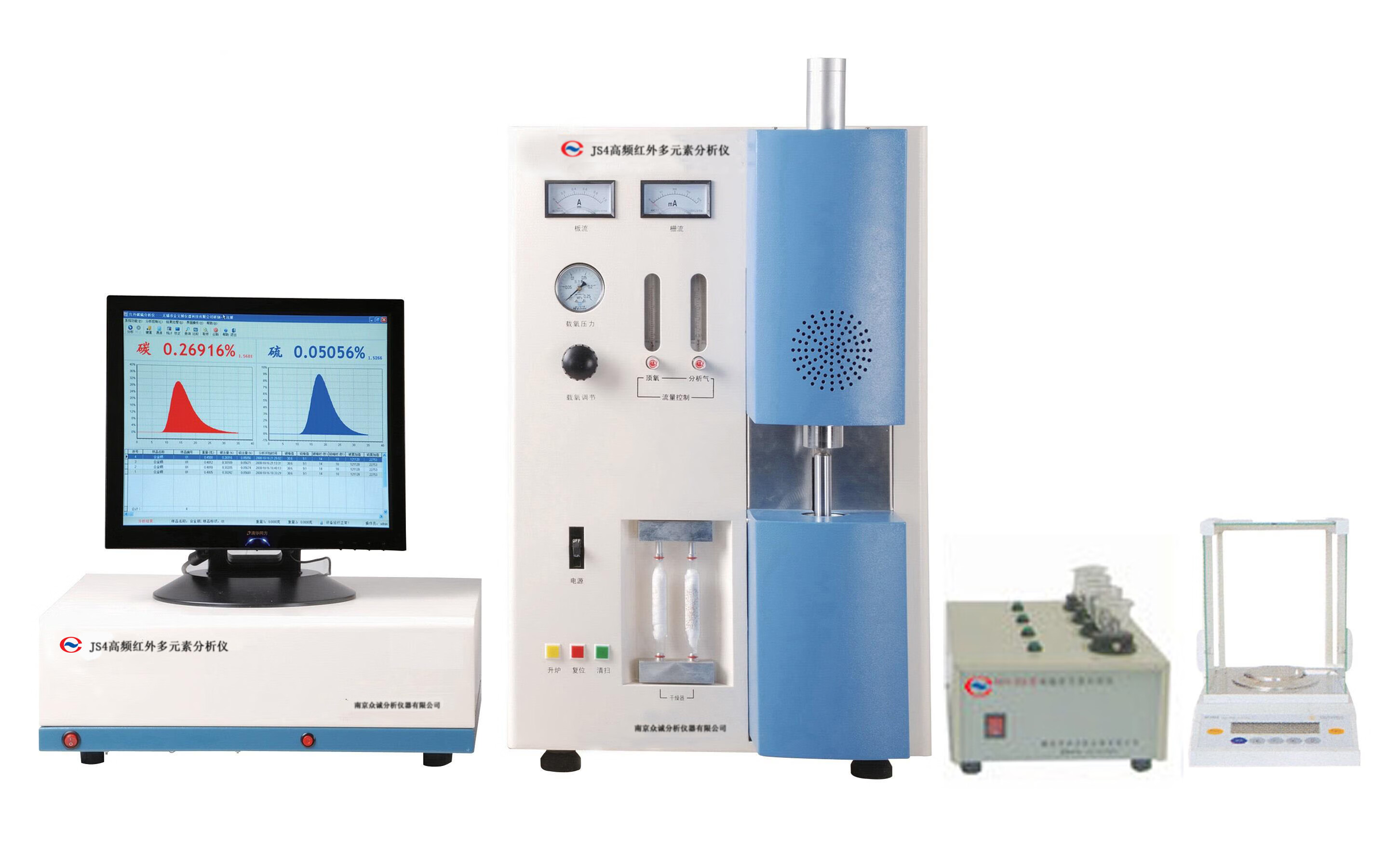 仁聚益電腦高頻紅外多元素碳硫分析儀 不銹鋼合金鋼牌號與元素檢測的精準利器
